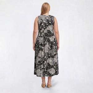 Plus Size Cocomo Sleeveless Floral Drop Waist Midi Dress alternate view